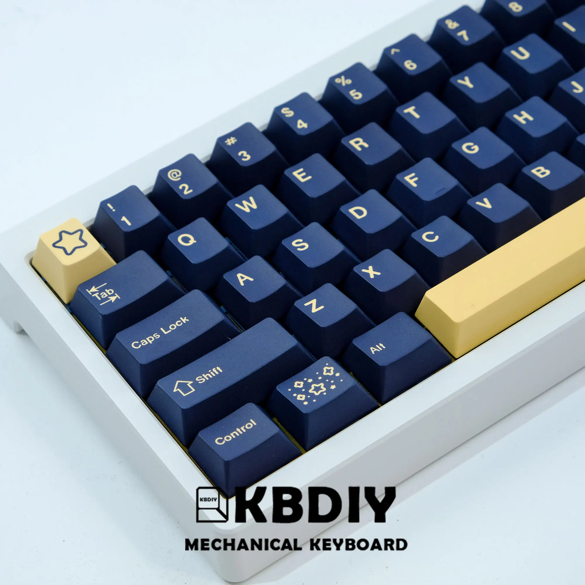 KBDiy-Tapa de tecla GMK Stargaze, perfil de cereza, PBT coreano, tapas de 124 teclas para Teclado mecánico de juegos, interruptor MX personalizado para GMK67 K500