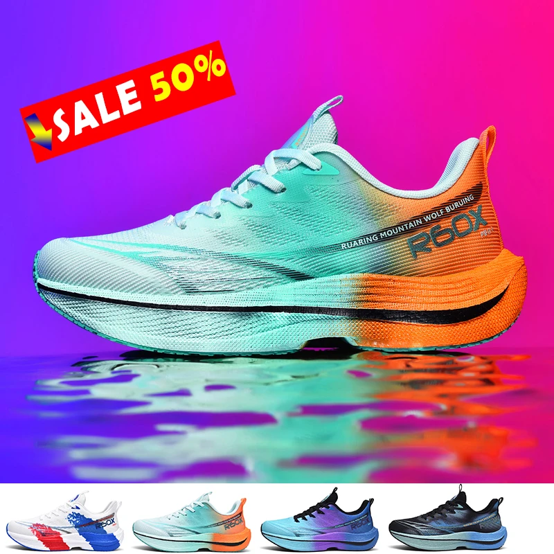 New Men Sneakers Outdoor Soft Sole Mesh Sports Shoes Running Shoes Light Anti-Slip Casual Couple Tennis Shoes Big Size 47 48