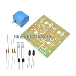 1pcs DIY Electronic Kit 5MM LED Flashing Light Circuit Simple LED Blinking Flip Flop Suite Welding Practice Parts DC 3-9V