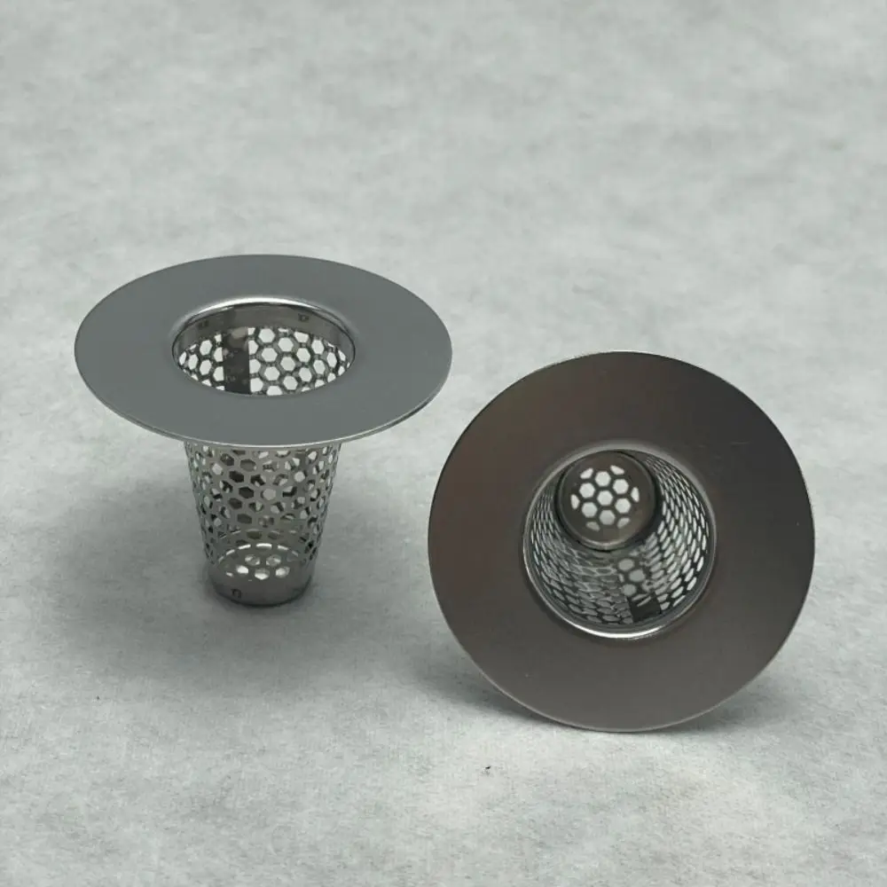 Aço inoxidável Metal Drain Coador, Anti-Odor, Prevenção do cheiro, Rede de filtro de esgoto, Prevenção de insetos Mesh, 3 Pcs