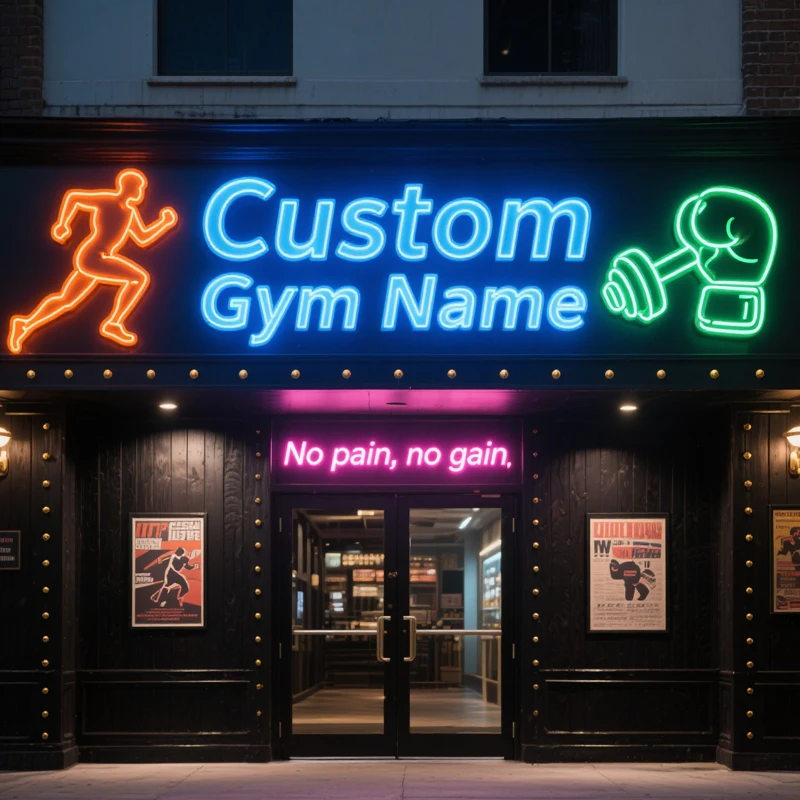 

Custom Led Neon Signs Light Letters Name Personalized LED Channel Logo Signage for Gym Shop Business Wedding Room Drop Shipping