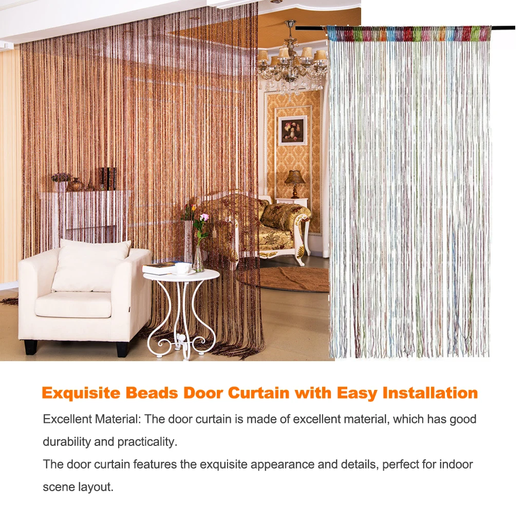 Beads Door Curtain Hardware ple Style Room Adornment Doorway Pendant DIY Room Decor Kit Hanging Adorn Home Decorations