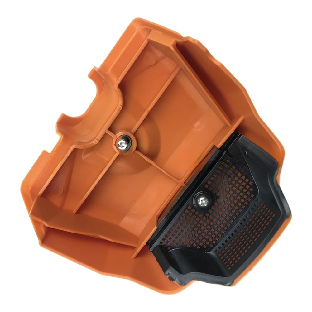 MS382 Air Filter Cover Assembly Upper Small Cover for Chainsaw Models Plastic Orange 10x10x3cm Replacement Part