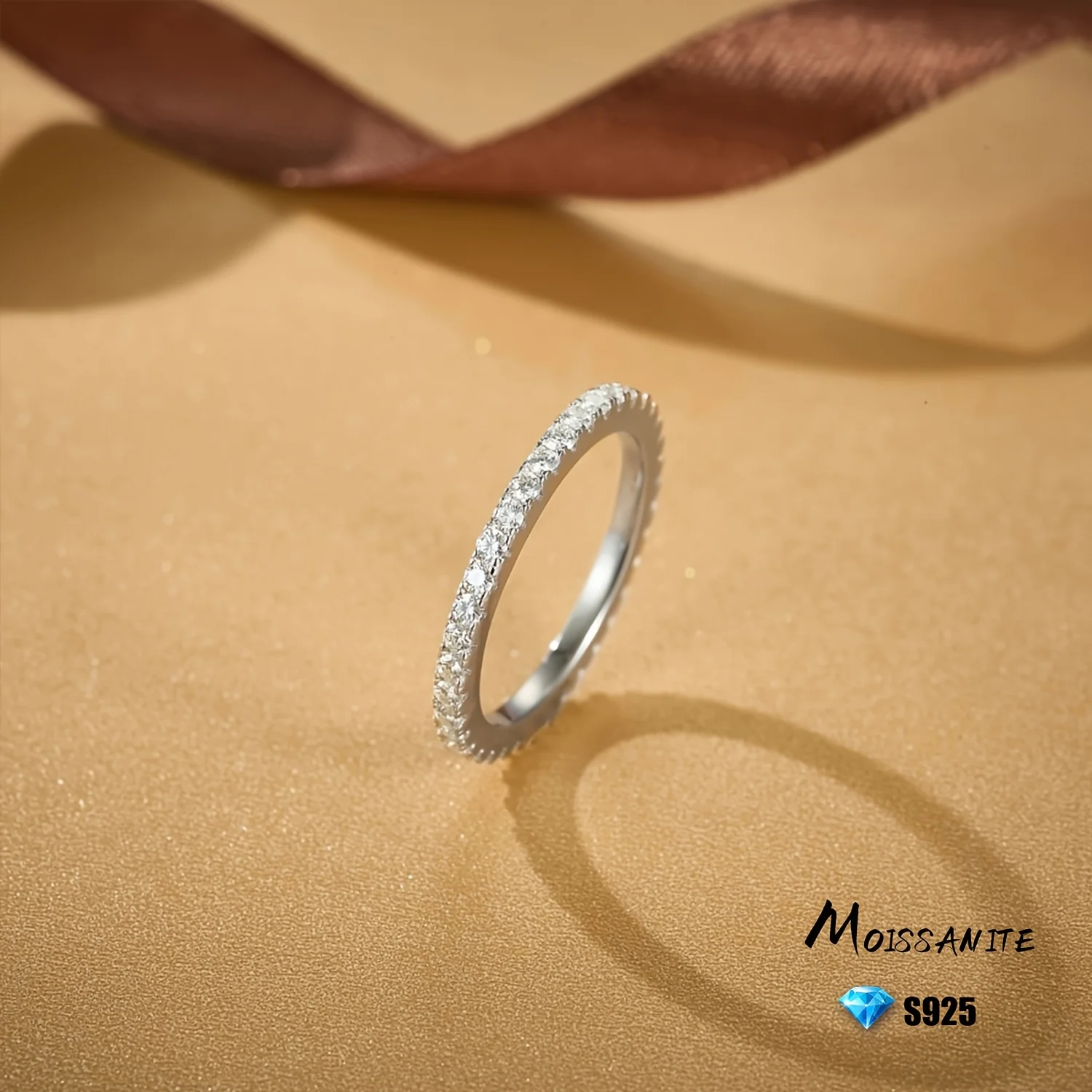 

Кольцо с полными бриллиантами, серебряное кольцо 925, кольца с муассанитом, обручальное кольцо, модные украшения