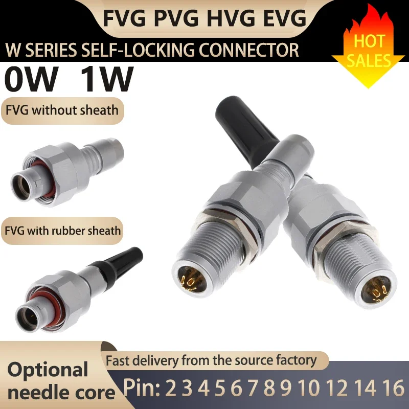 

Deep sea 600 meter underwater cable connector Waterproof IP68 high voltage 60 bar 0W.1W series FVGHVG plug fixed socket