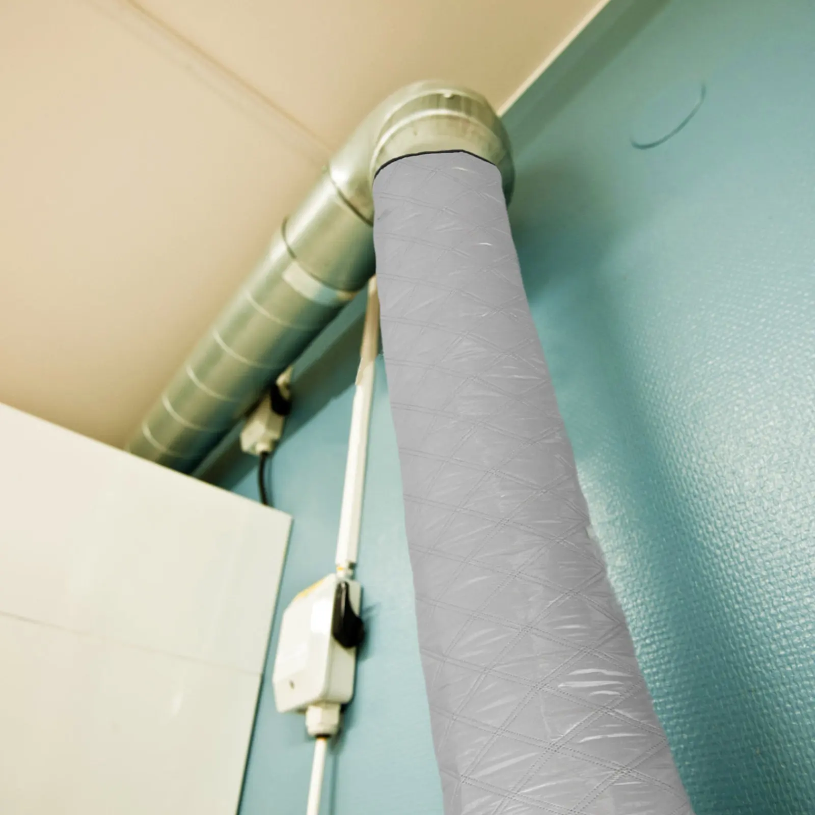 

Air Conditioner Hose Insulated Sleeve Protective Cover Quick Installation Hose Protector Improve Cooling Performance Air