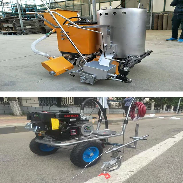 CR02 Engine-Powered Road Marking Machine 1000m/h for Pavement Marking Lines