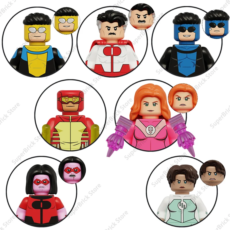 Mais vendido KDL857 KDL860 Figuras de Ação Mini Invencíveis de Super-Heróis de Desenhos Animados, Kit de Blocos de Montar, Brinquedos e Presentes para Crianças