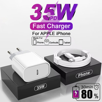 35W USB Type C Charger Fast Charging Cable Travel Charger For iPhone 15 11 12 13 14 16 Pro Max Charger Phone Adapter EU US Plug