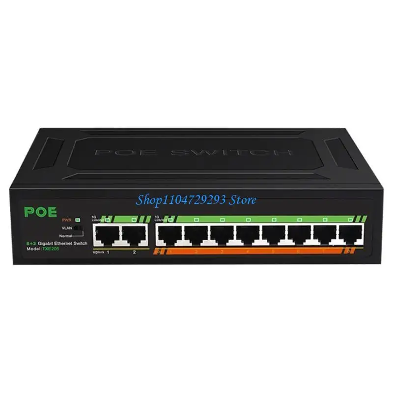 Y2GD 8 Cổng Gigabit PoE Switch +2-uplinks 1000m cung cấp năng lượng tích hợp Vlan LSolation