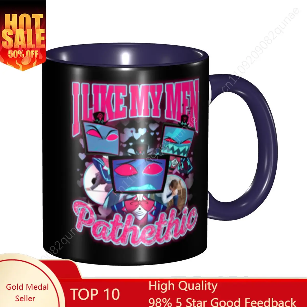 

Hazbins Anime Animation Hotel Vox Mug Personalized Ceramic Cups Coffee Mug Creative Gift 11 oz Ceramic Mugs