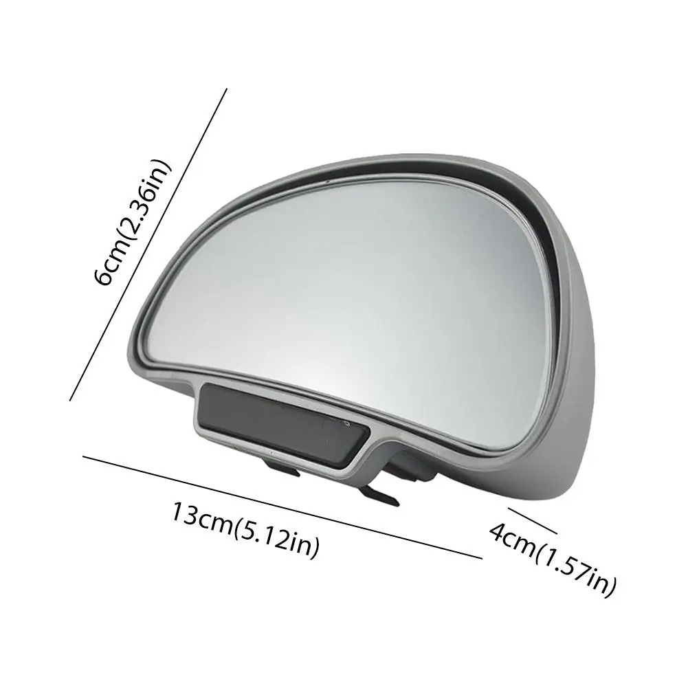 Blind Spot Reversing Mirror Adjustable Glass Curved 3R Car Add On Wide View Rearview Auxiliary Mirror for Parking Safety