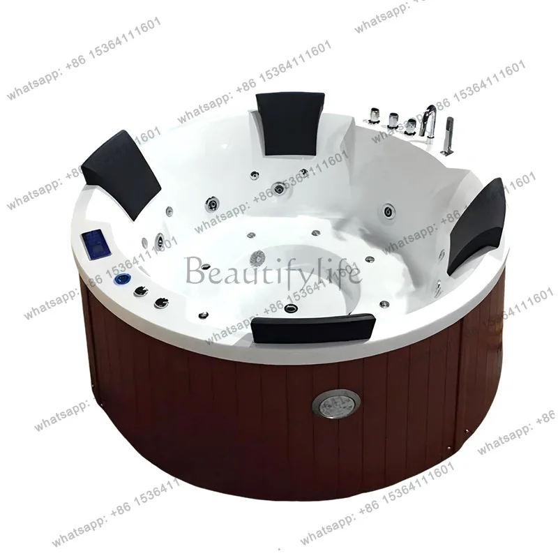 Smart Surf Massage SPA Large Bath Round Outdoor Large Pool Spa Villa Garden Constant Heating SPA Household