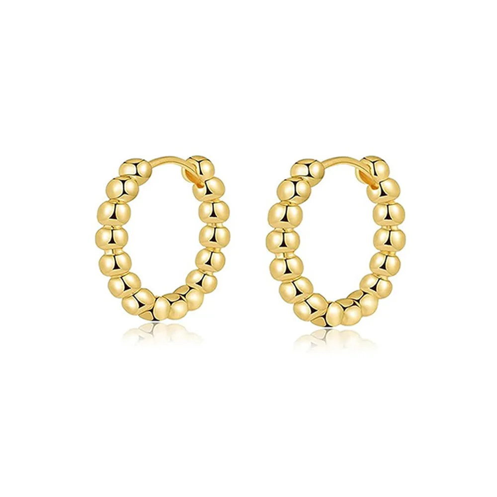 Women's 14K Gold Cartilage Earrings, Flat Back Studs