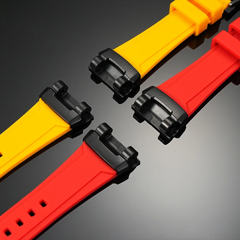 Voor Casio g-shock 5536 Black Knight gr-b100 rubberen horlogeband GR B100 gemodificeerde siliconen horlogeband GR-B100-1A herenarmband blauw