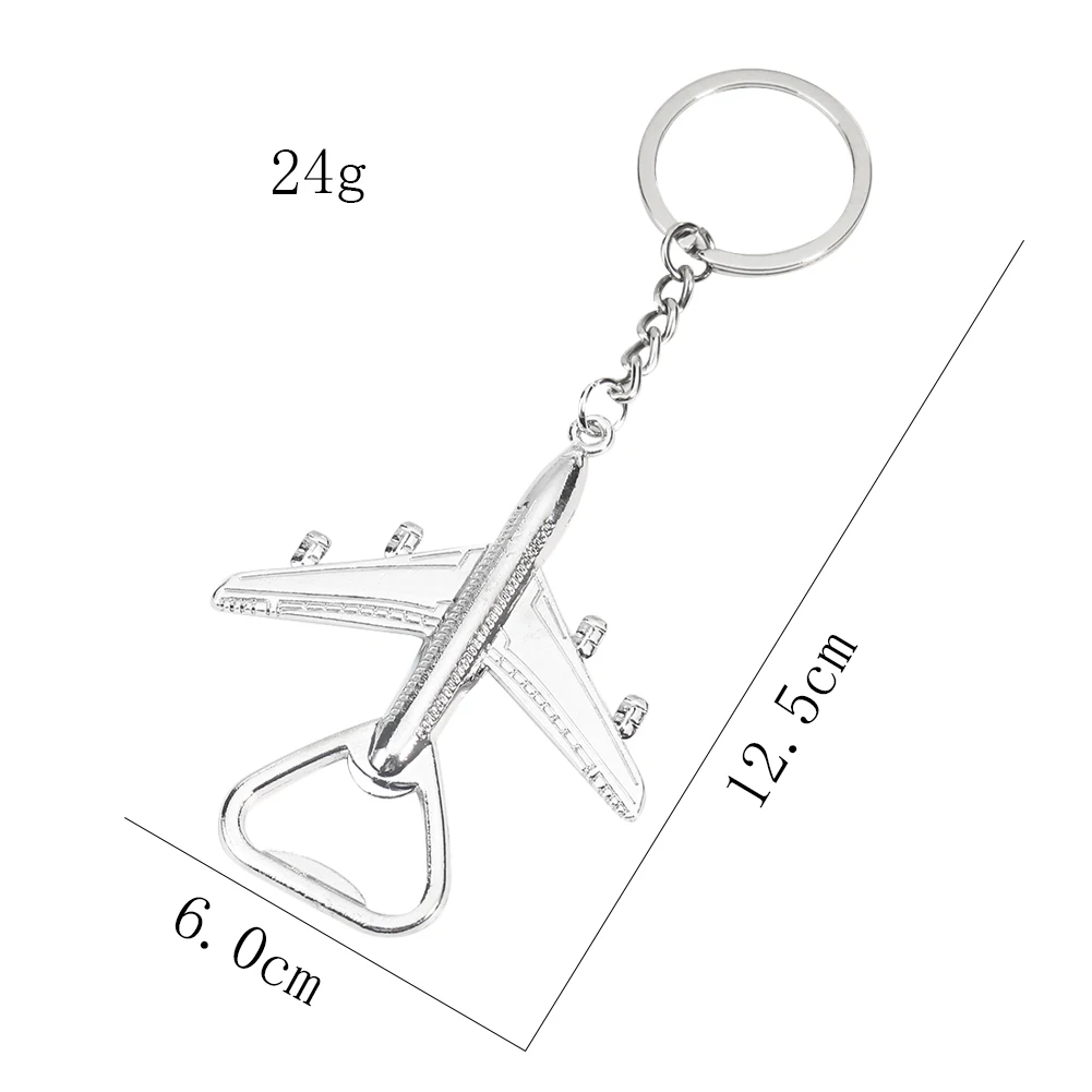 Mode Flugzeug Schlüssel bund Flaschen öffner Männer Geschenk Bier Wein kappe Entferner Auto Schlüssel ring Halter Hochzeits feier Küche liefert – Detail 4