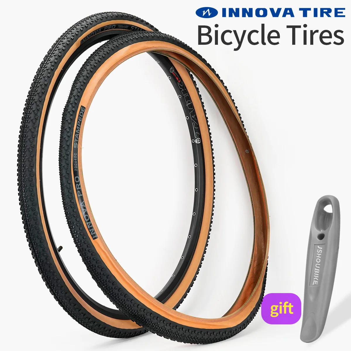 INNOVA Bicycle Tires 700X40C/700X25C 60TPI Anti Puncture Tyre Road Snow Bike Tire Ultralight Cycle Tyres Bike 700x23 Inner Tube