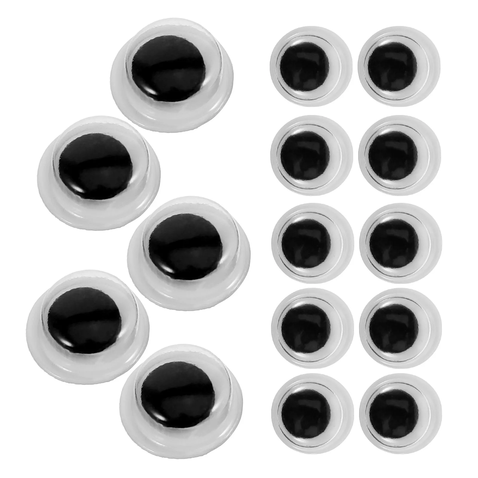 

Набор из 400 самоклеящихся движущихся глазок-наклеек из безопасного легкого пластика для поделок, декора, животных, мебели