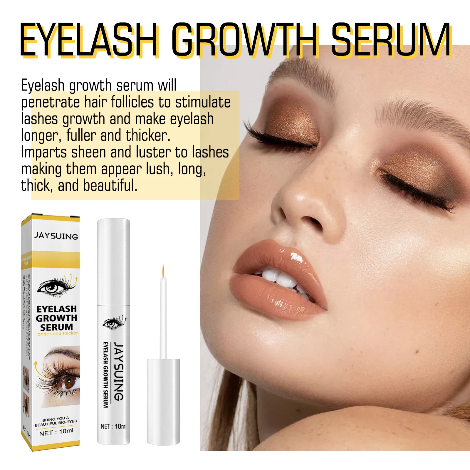 Rozemarijn Wimpergroei Serum Haargroei Anti Haaruitval Voorkomen Kaalheid Voller Dikkere Verlenging Wenkbrauw Essentiële Make-up