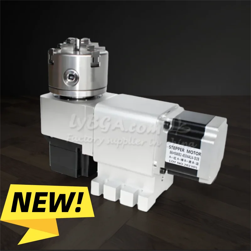 

CNC Rotary Axis 25-50 Harmonic Control Box Worktable Deceleration Ratio 50:1 Φ139mm Rotatable Metal Milling Machine Customized