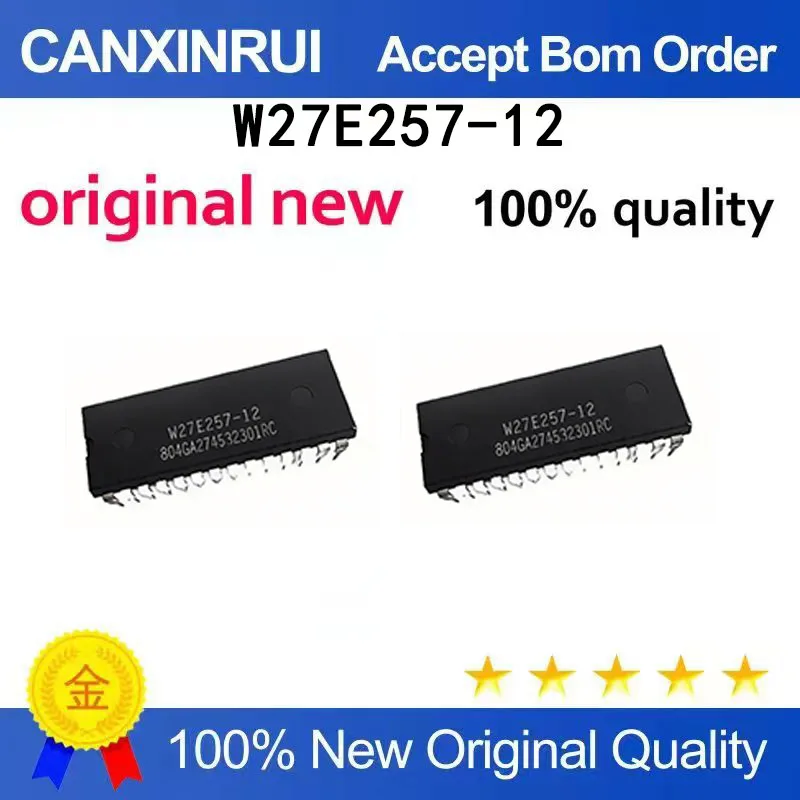 

(5-100 pieces)New Original W27E257-12 DIP-28 Through-hole Memory Chip IC In Stock