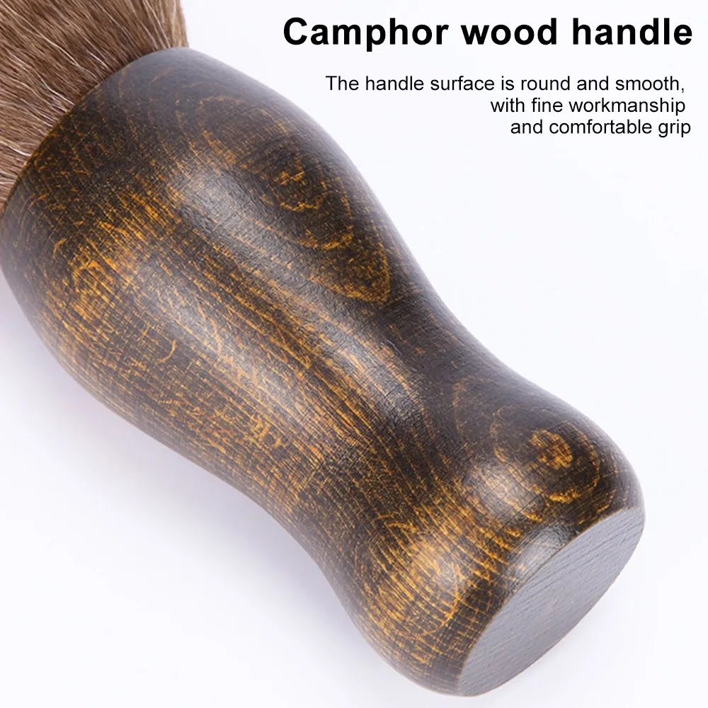 Anti-Static Vinyl Record Cleaning Brush Wooden Handle Portable Design Hair Cleaning Brush Multi-Purpose Soft Bristles