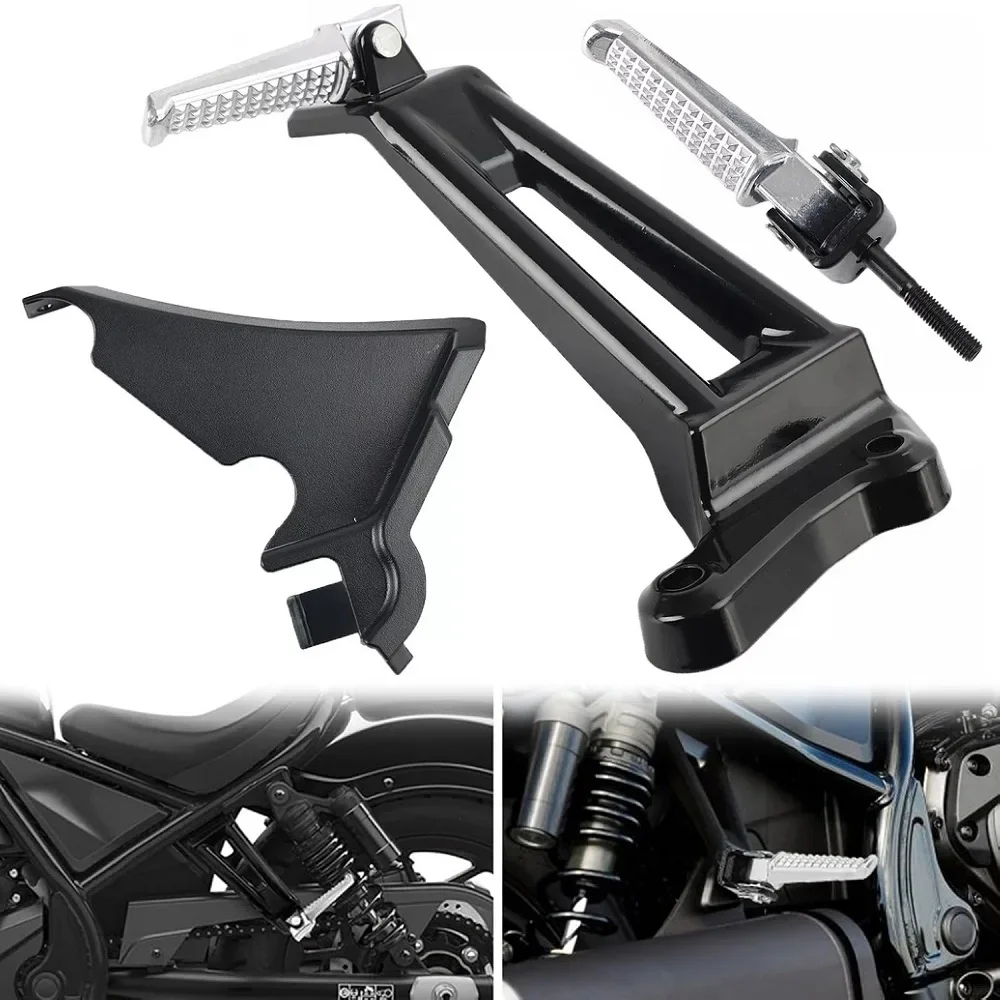 

Подножки для пассажира мотоцикла, железные подставки для ног, кронштейн для крепления, опора для Honda Rebel CMX1100 2021-2023 (кроме модели Touring 2023 года)