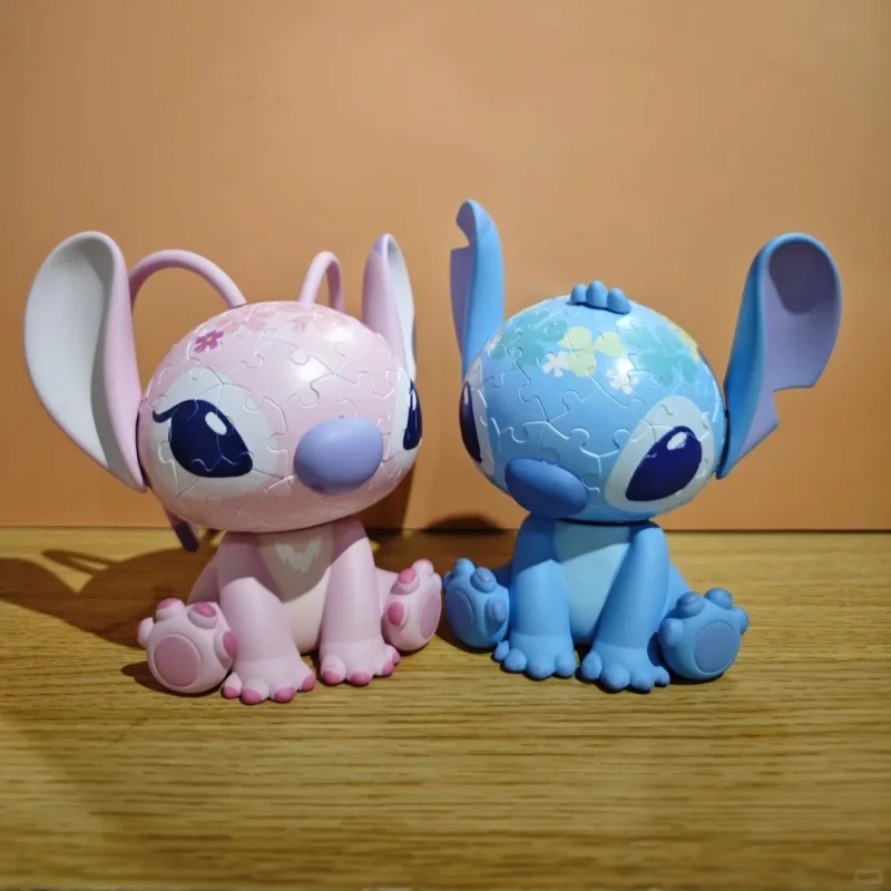 Disney 3d-Jp Lilo & Stitch 3d Puzzle Toys Anime Stitch Figurines Angel 3d Puzzle Night Light Girls Stitch Night Lamp Gift Toy