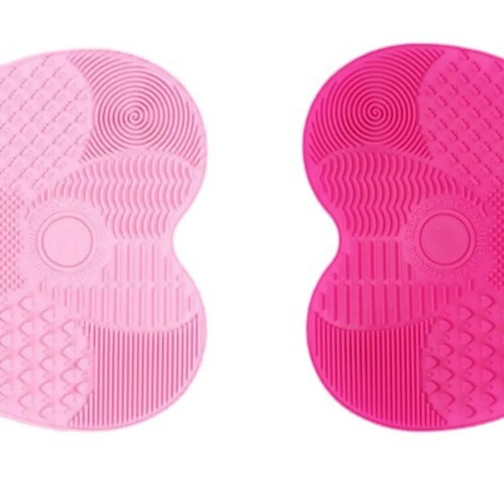 Tampon nettoyant pour pinceaux de maquillage en forme de pomme, 1 pièce, tapis de nettoyage pour Gel de lavage, fond de teint, tampon de nettoyage pour pinceaux de maquillage