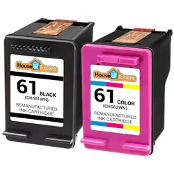 2-PK #61 Black & Color Ink Cartridges for HP Deskjet 1000 1050 1051 2050 Series