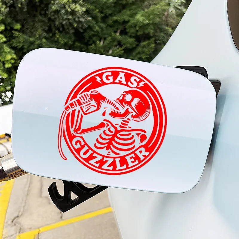 

Multicolor Skeleton Gas Guzzler Stickers, Waterproof Vinyl Decals for Car Motorcycle