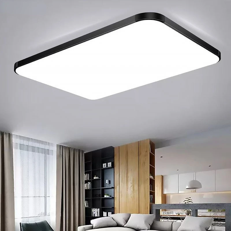 Luces de techo LED ultradelgadas, lámpara de Panel cuadrado para dormitorio, cocina, iluminación integrada montada en superficie, 110v, 220v