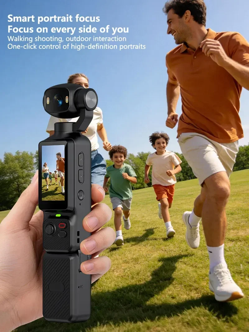 OnePlus 8K Handheld-Actionkamera 180 ° Drehbare Linse Elektronische Anti-Shake-Taschen-Vlog-Kamera mit Zusatzlicht für Outdoor-Sportarten – Detail 5