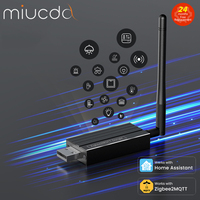 MIUCDA Zigbee3.0 Dongle USB Gateway Universal ZigBee Gateway with Antenna Compatible with Home Assistant OpenHAB ZigBee2MQTT