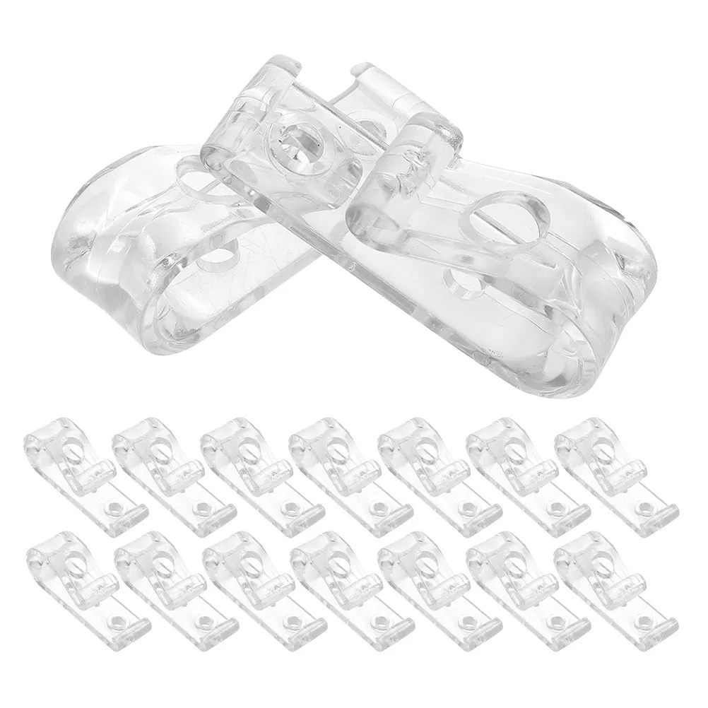 16Pcs Roller Shade Chain Hook Beaded Chain Retainer Safety Cord Fixing Hook for Window Blinds Curtains Universal Fit Easy