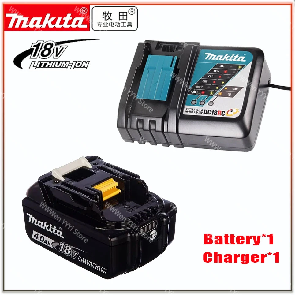 

Makita 18V 4000mAh With LED lithium ion replacement LXT BL1860B BL1860 BL1850 Makita rechargeable power tool battery+Charger