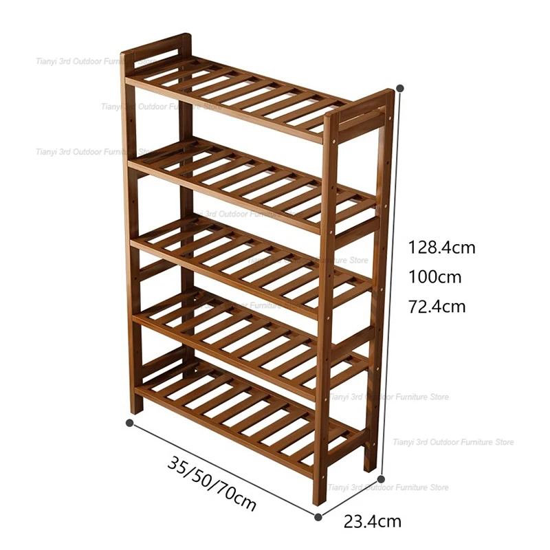 Balcony Flower Shelf Plant Shelves Pot Holder Lean Against The Wall Wood Plant Shelves Put Decorative Furniture Portafiori FYPS