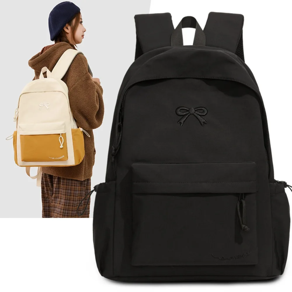 

Solid Color Simple Small High Value Campus Light Junior High Student Schoolbag Versatile Backpack Advanced Daily Large Capacity