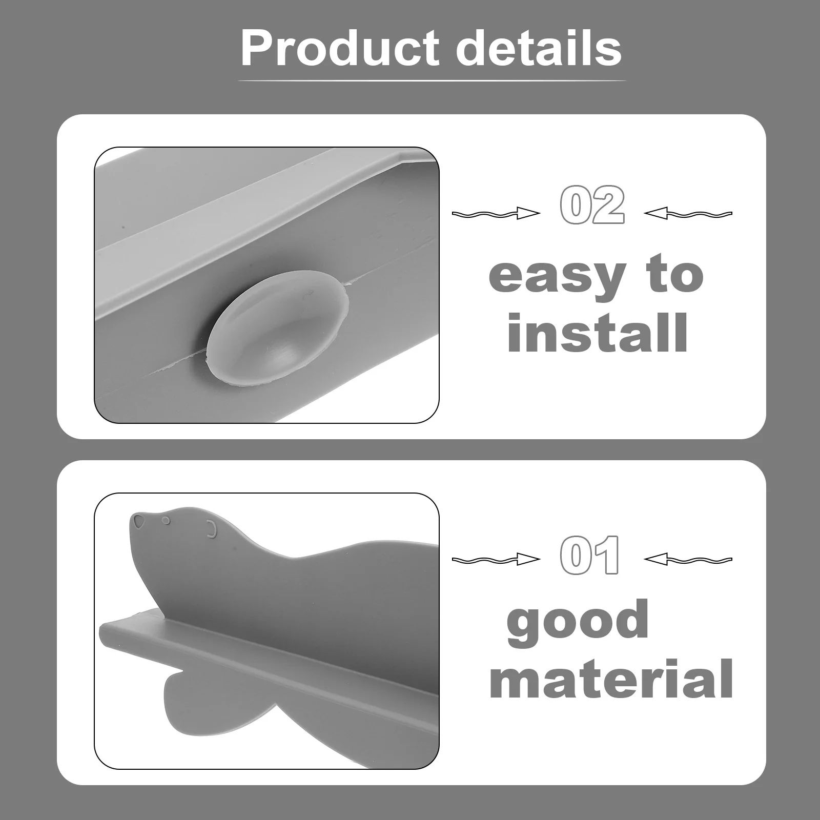 

Kitchen Sink Splashing Guard Animal Shape Suction Cup Silicone Anti-Splash Plate Splashing Baffle for Dishwashing