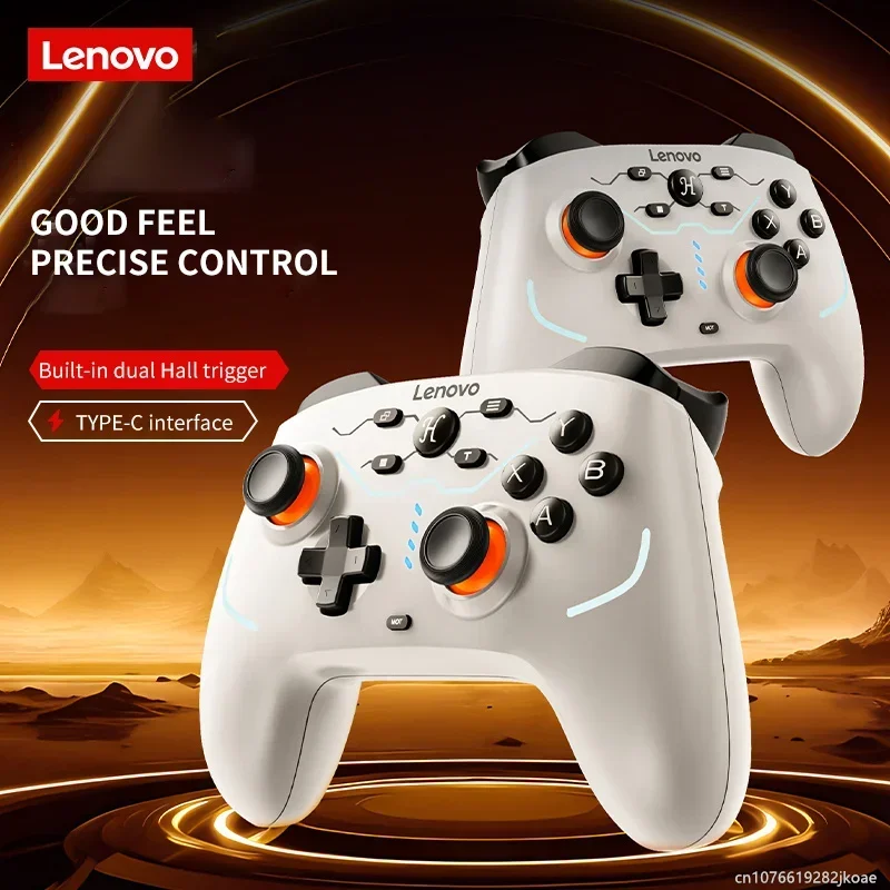 

New Lenovo S04 GamePad Wired, Bluetooth and 2.4G Connection Switch/Computer PC/Android TV Support TURBO Function 600mAh Battery
