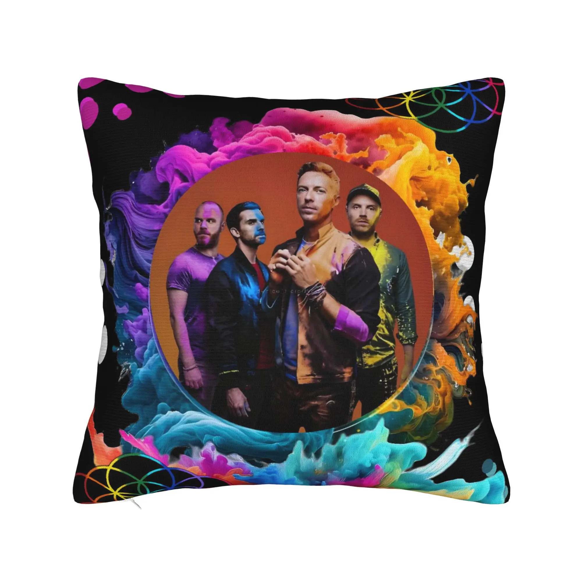 Pillow Cover Band C-Coldplays  Funny Pillow Case For Living Room Bed Chair Pillowcases