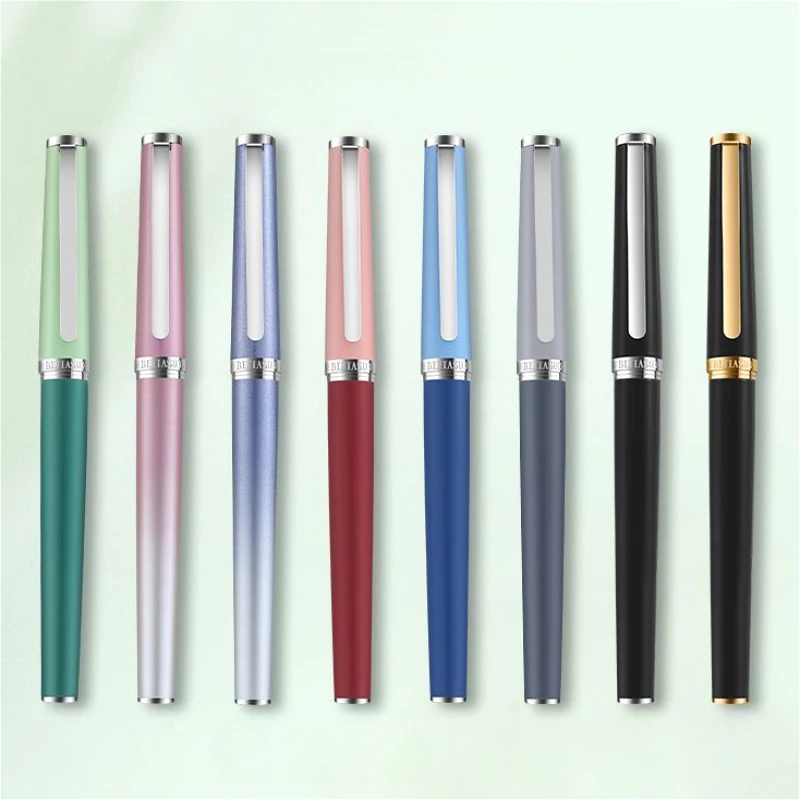 PIMIO(picasso) Roman Gel Pens 0.5mm Black High Quality, Beautiful Blue Green Colors Luxury Mb Rollerball Pen School Stationery