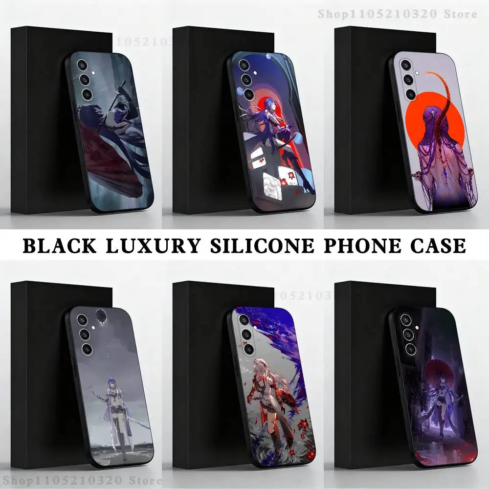 

A-Acheron HSR Phone Case For Samsung S 25,24,23,22,30,21,10,9,Ultra,Plus,Lite,FE,4,5 G Black Soft Case