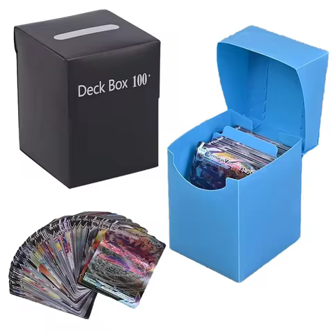 Deck Box for 100+ Baseball Valuable Trading Card Storage Box for Pokemon/Magic/YuGiOh Collectible Cards Storage Card Organizer