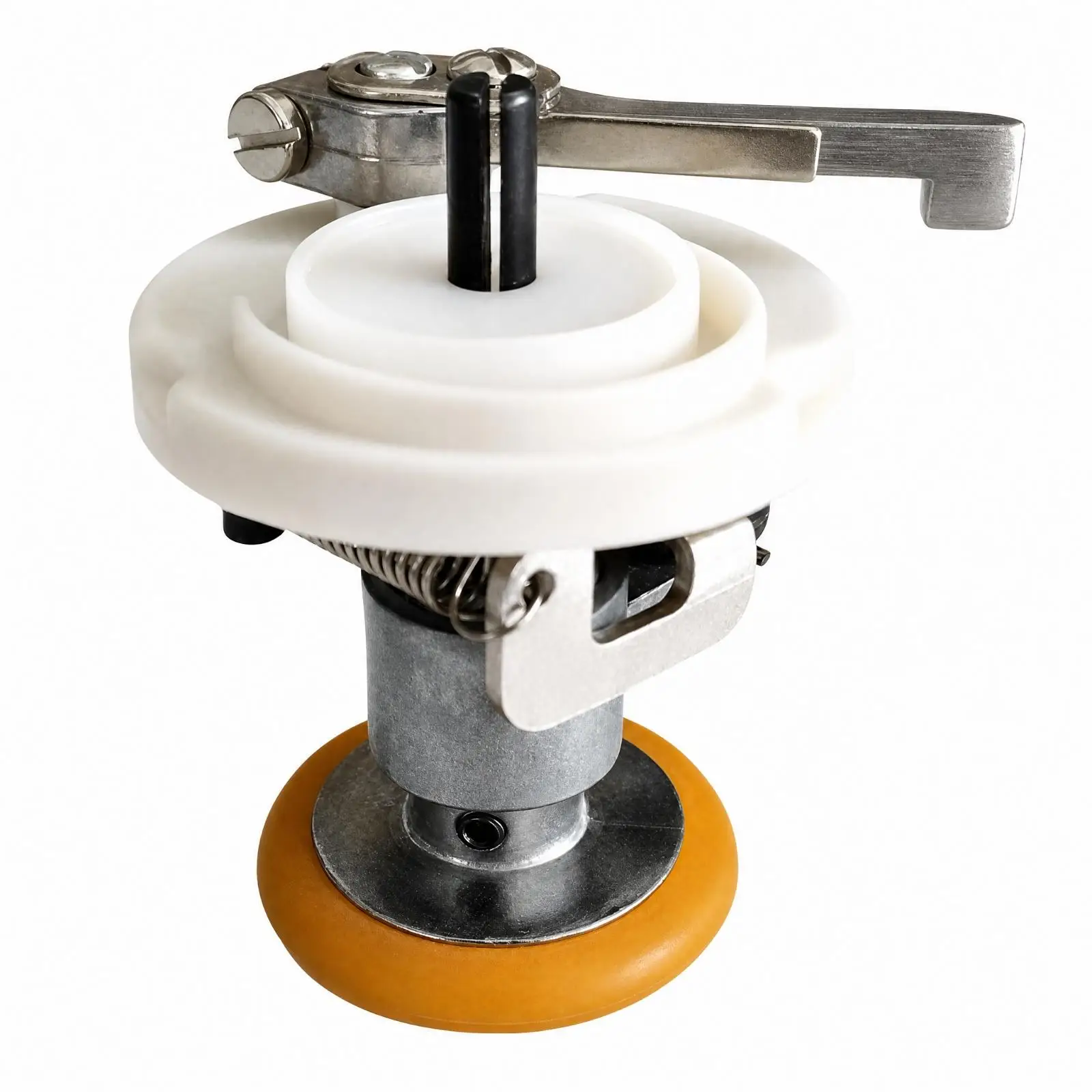 Compact Metal Bobbin Winder for Sewing Machine Thread Winding Replacement Part with Spring Lever for Domestic Sewing Embroidery