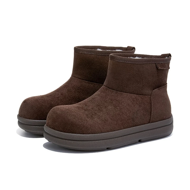 

2025 New Women's Snow Boots Flat-soled Women Ankle Boots and Short Boots Warm Winter Plus Sizes female Boots