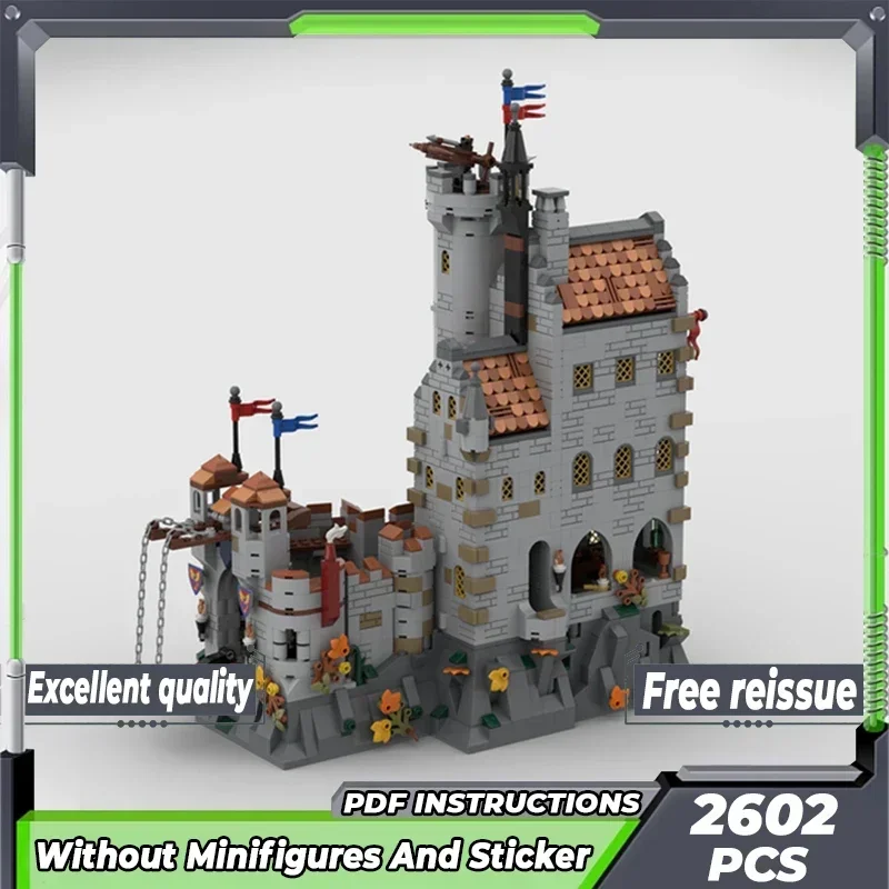 

Medieval Fortress Model Moc Building Bricks Dragon Slayers' Castle Technology Modular Blocks Gift Christmas Toy DIY Set Assembly