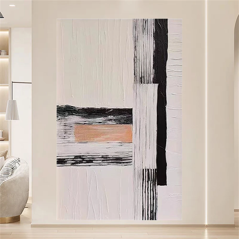 

new Abstract home decor Thick Oil Canvas Art Puew Handmade Oil Painting room Wall Decor Picture High Quality Home Goods Wall Art