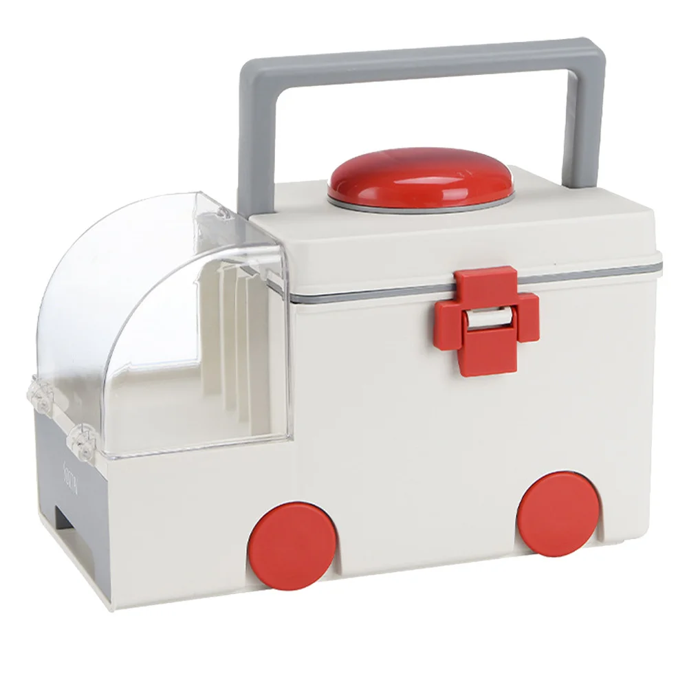 First Aid Storage Box Plastic Medicine Case Large Capacity Household Emergency Organizer Durable Medical Storage