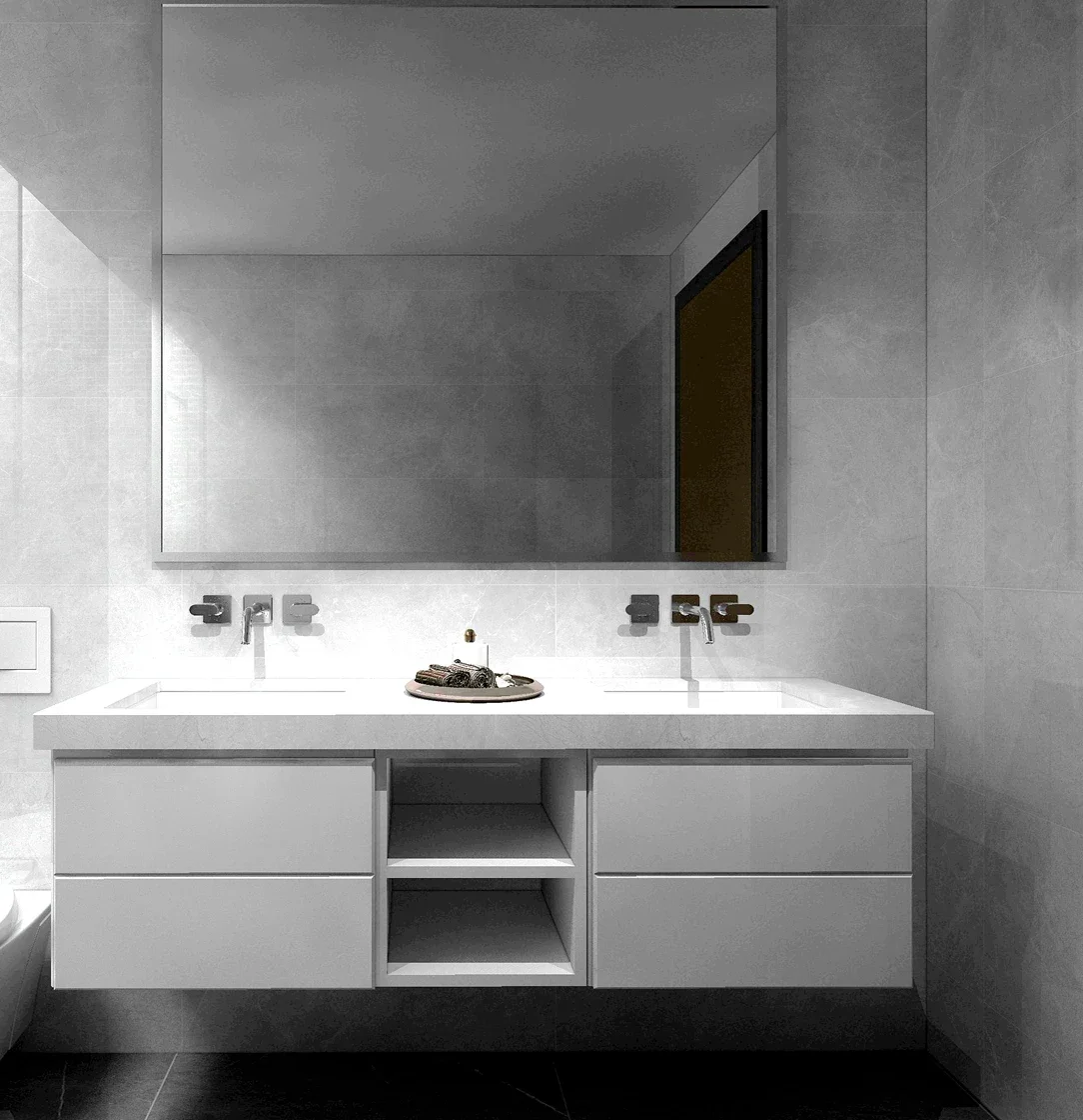 Luxury Modern Wall Bathroom Vanity with mirror Cabinets Simple Design cabinets